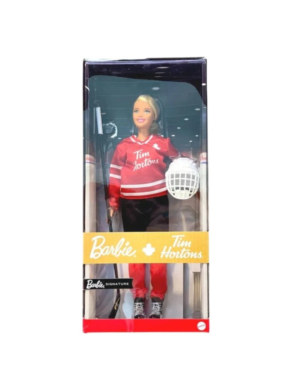 Tim Hortons Barbie Hockey Player Doll Blonde Mattel‎ Coffee Canada 2020 New